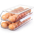 Egg Holder for Fridge, Automatic Rolling Egg Container -2 Tier