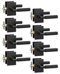8 Pack Matte Black Privacy Interior Door Handles