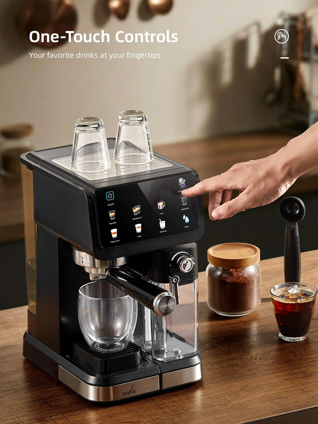 20 Bar Espresso Machine, 9-in-1 Coffee Maker