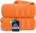 2 Pack Bath Sheets Extra Large 35x70, Large Bath Towels for Adults, XL Oversized Heavy Duty Towel Set, 600 GSM 100%