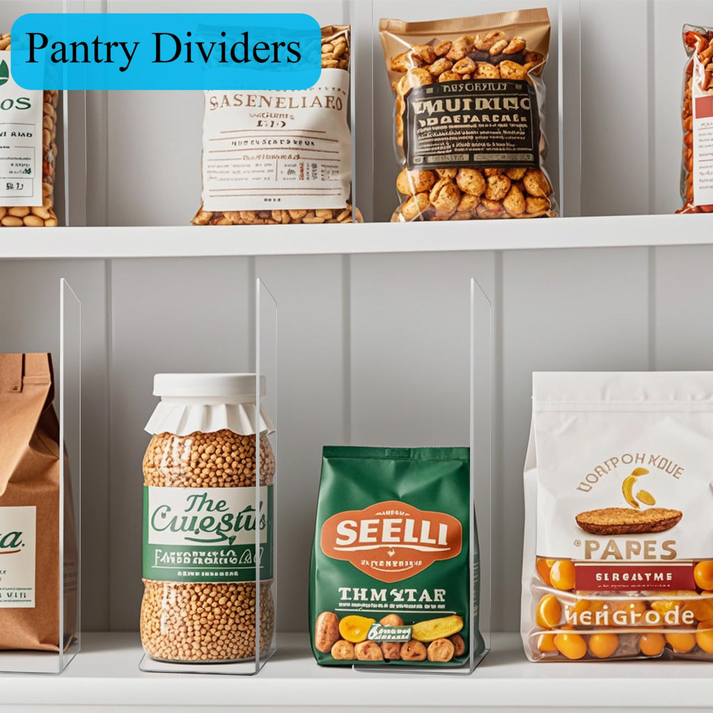 Clear Acrylic Shelf Dividers Closet Organizers for Organization Enthusiasts