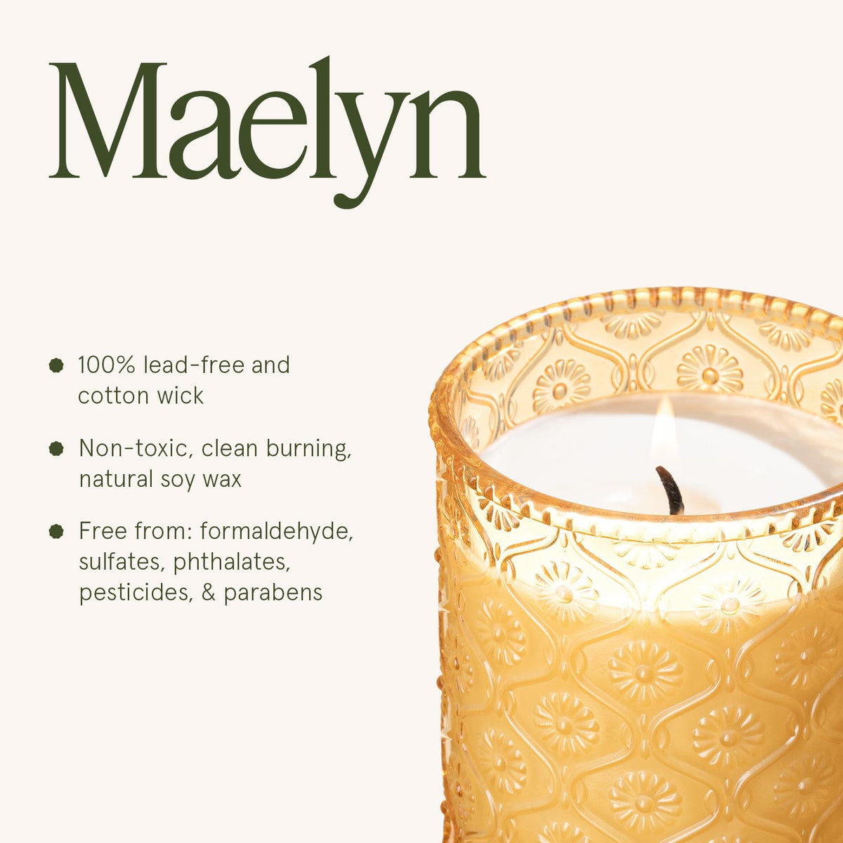 Pumpkin Chai Scented Candles, Natural Soy Wax 40Hrs