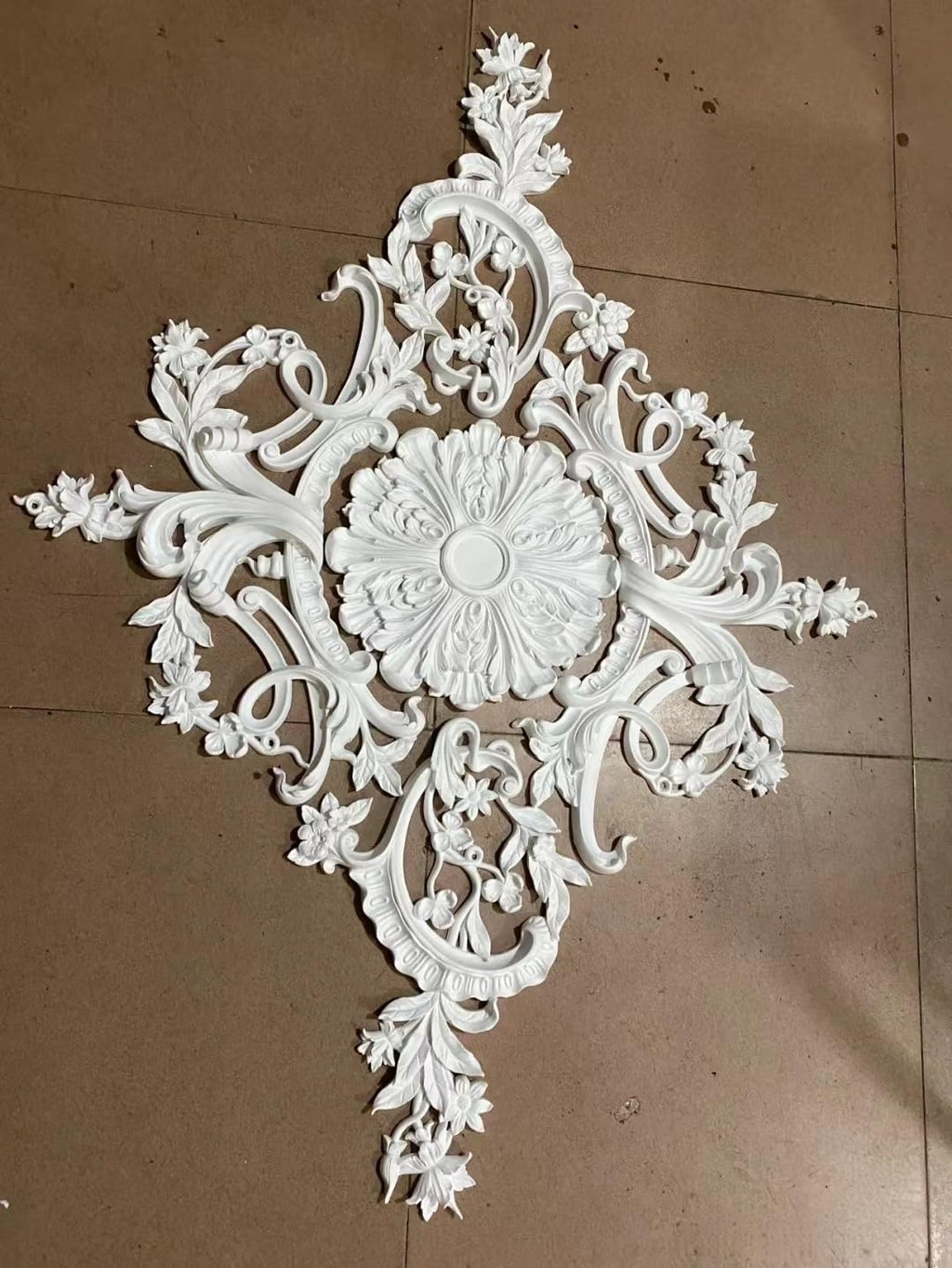 Pieced Pattern Ceiling Medallion Ceiling Medallions for Light Fixtures Split Ceiling Medallion White Ceiling Fan
