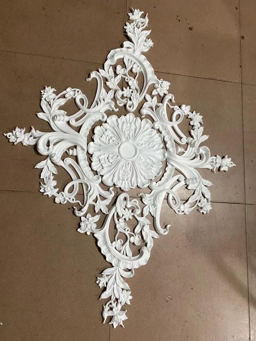 Pieced Pattern Ceiling Medallion Ceiling Medallions for Light Fixtures Split Ceiling Medallion White Ceiling Fan