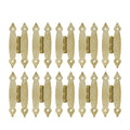 Cabinet Decorative Hinges, Antique H-Shaped Hinges, Gold, 3.5 Inch