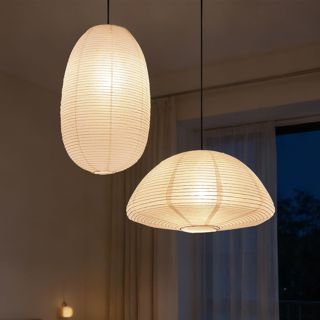 Paper Lanterns Rice Paper Pendant Light Shades, Paper Lamp Shade, White