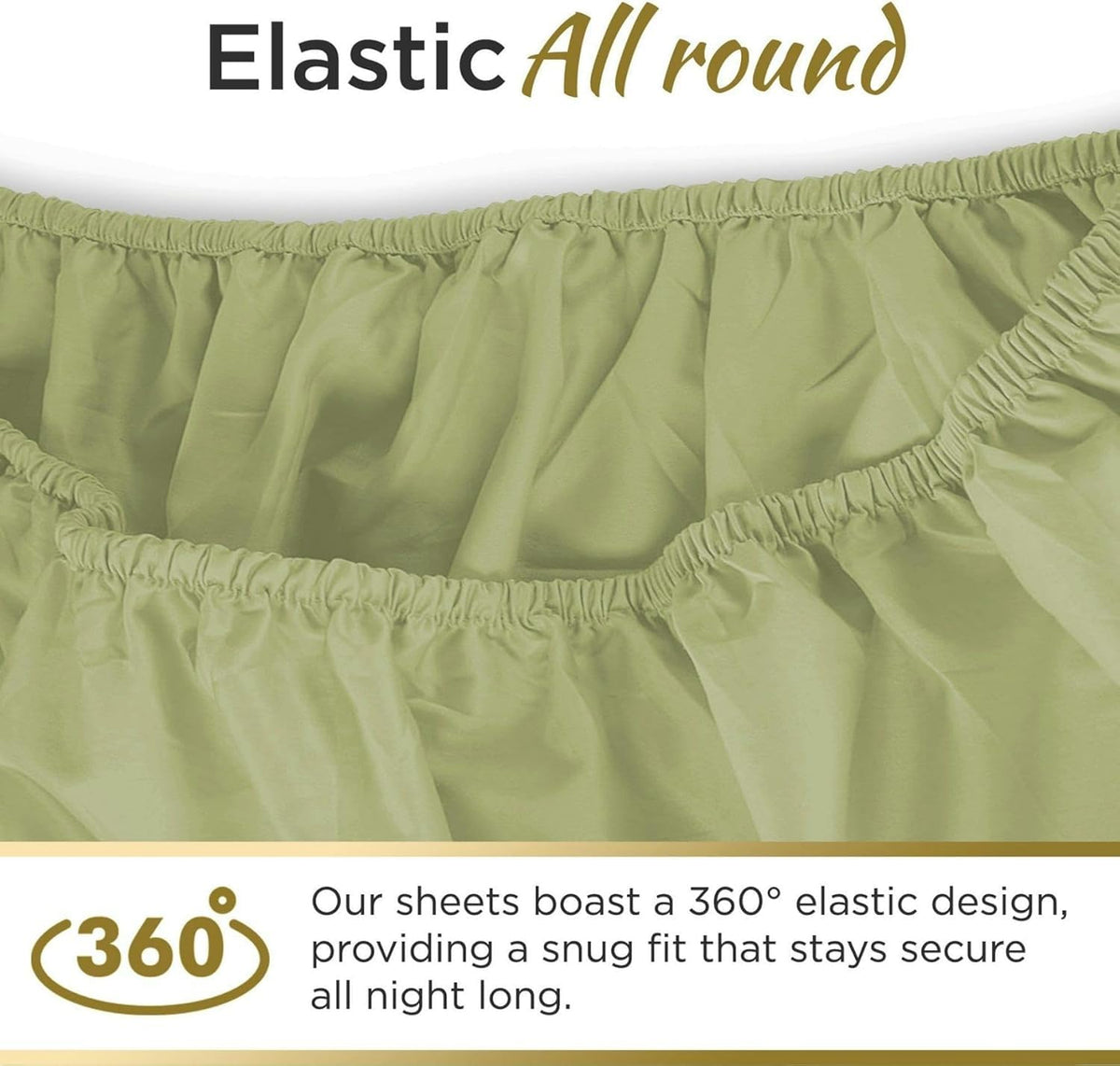 Twin XL Cotton Knit Jersey Fitted Sheets, 2-Pack