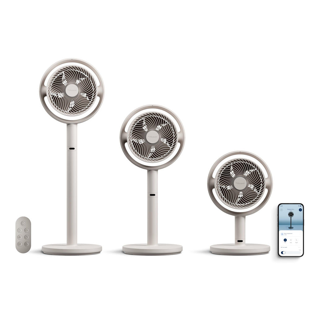 Quiet Oscillating Pedestal Fan , Beige