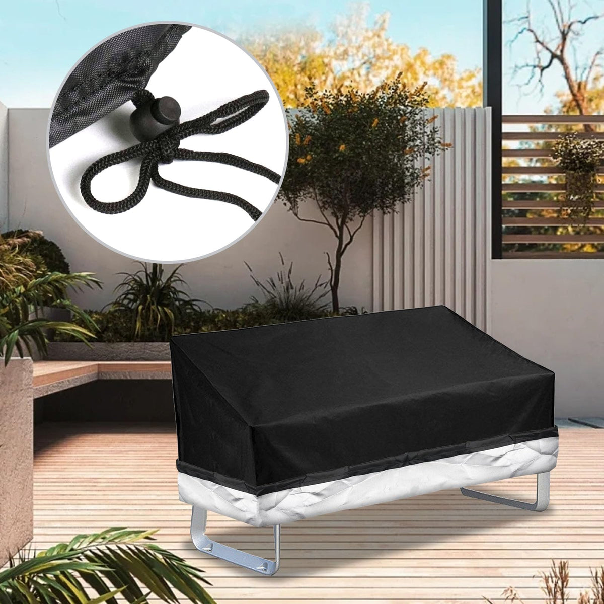 Outdoor Bench Covers Waterproof Patio Loveseat Cover Heavy Duty Couch Cover for Outdoor Furniture 2-Seats Patio