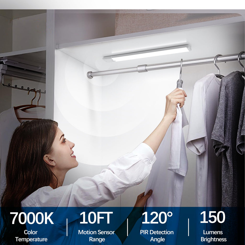 11.8 inch Motion Sensor Under Cabinet Light, 5-Pack, Cool White