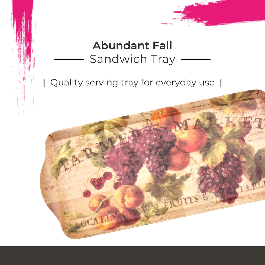 Abundant Fall - Rectangular Sandwich Serving Tray