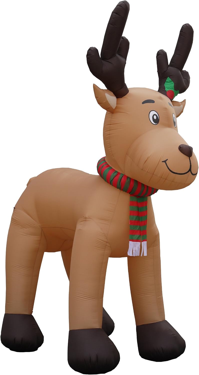 15 FT Tall Jumbo Christmas Inflatable Reindeer