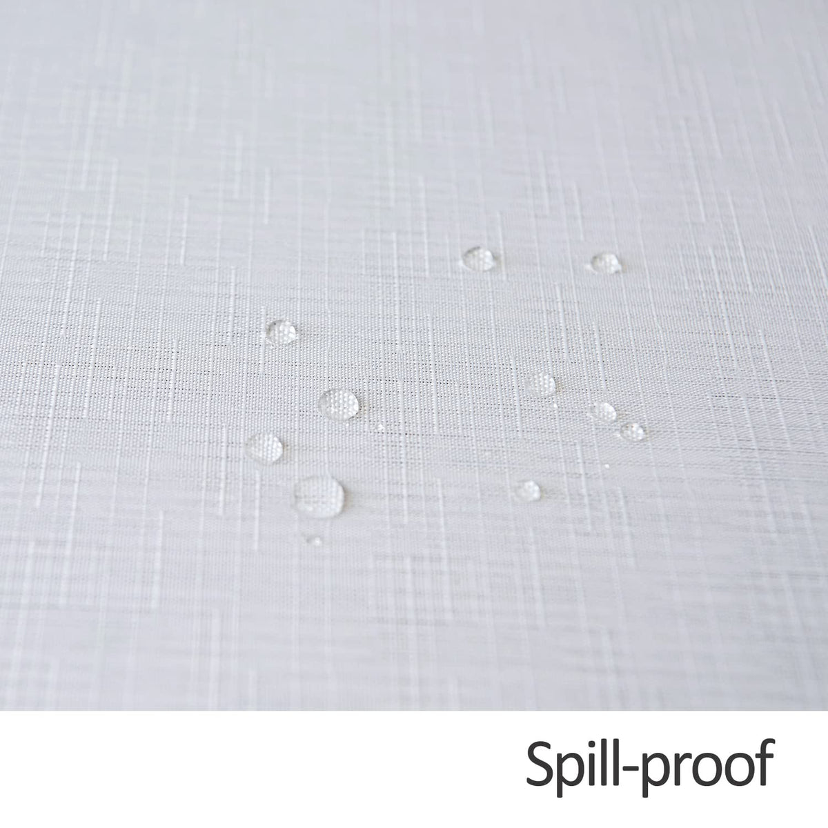 Round Linen Looking Textured Tablecloth Spill-Proof Wrinkle Free Soft Jacquard Table Cloth for Circular Table Cover