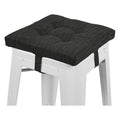 12 Inches Memory Foam Square Seat Cushion, Dual-Layer Design Bar Stool Square Seat Cushion with Ties - 1 Pads Only
