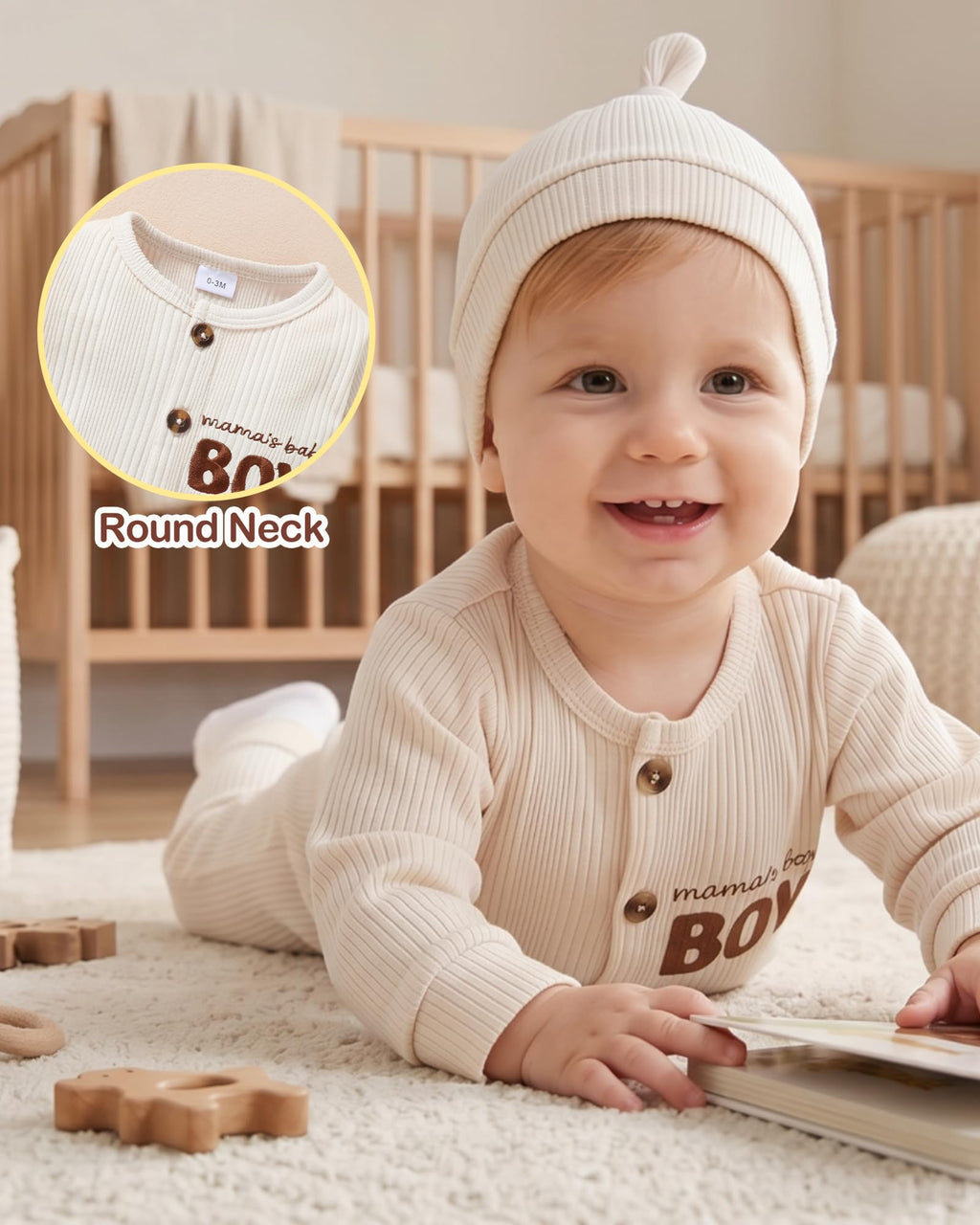 Preemie Baby Boy Clothes Newborn Outfits Unisex Baby Romper Hat Set