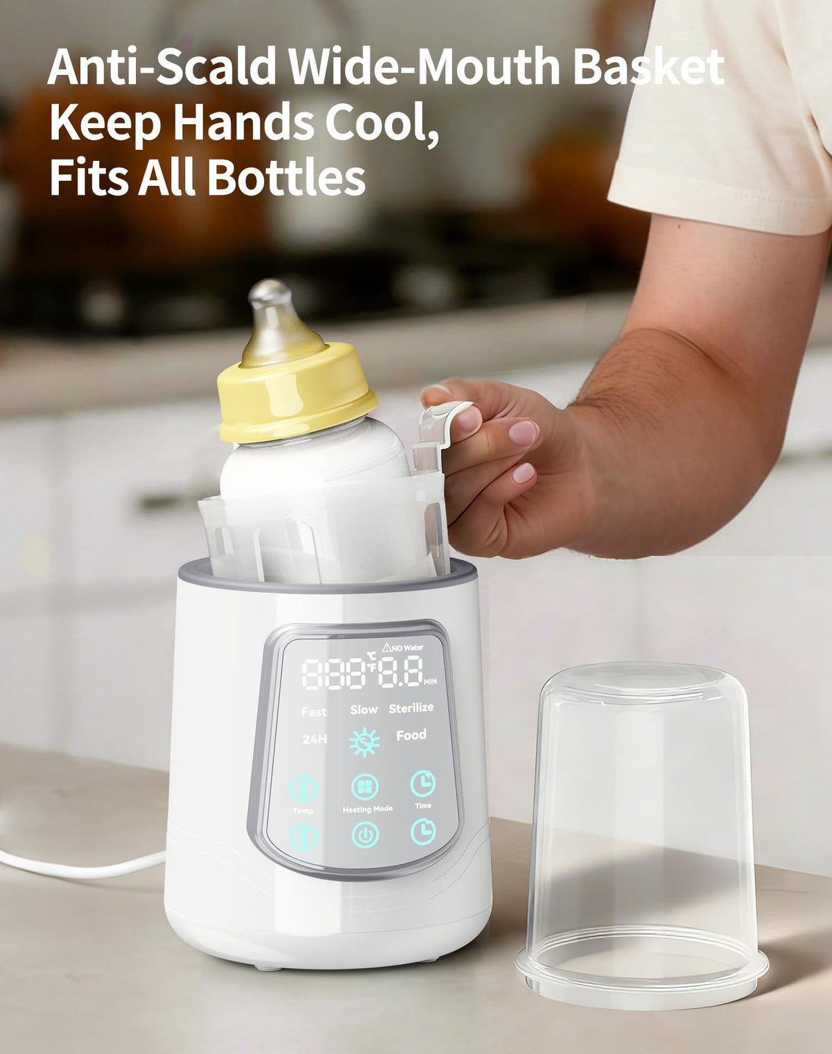 12 in 1 Fast Baby Bottle Warmer Constant Temp Milk Warmer Fits All Bottles