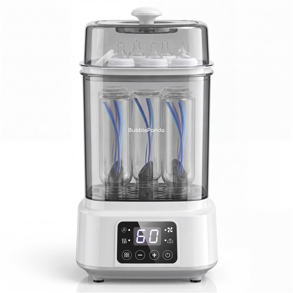 Baby Bottle Sterilizer and Dryer, Compact 2-Layer Sterilizer