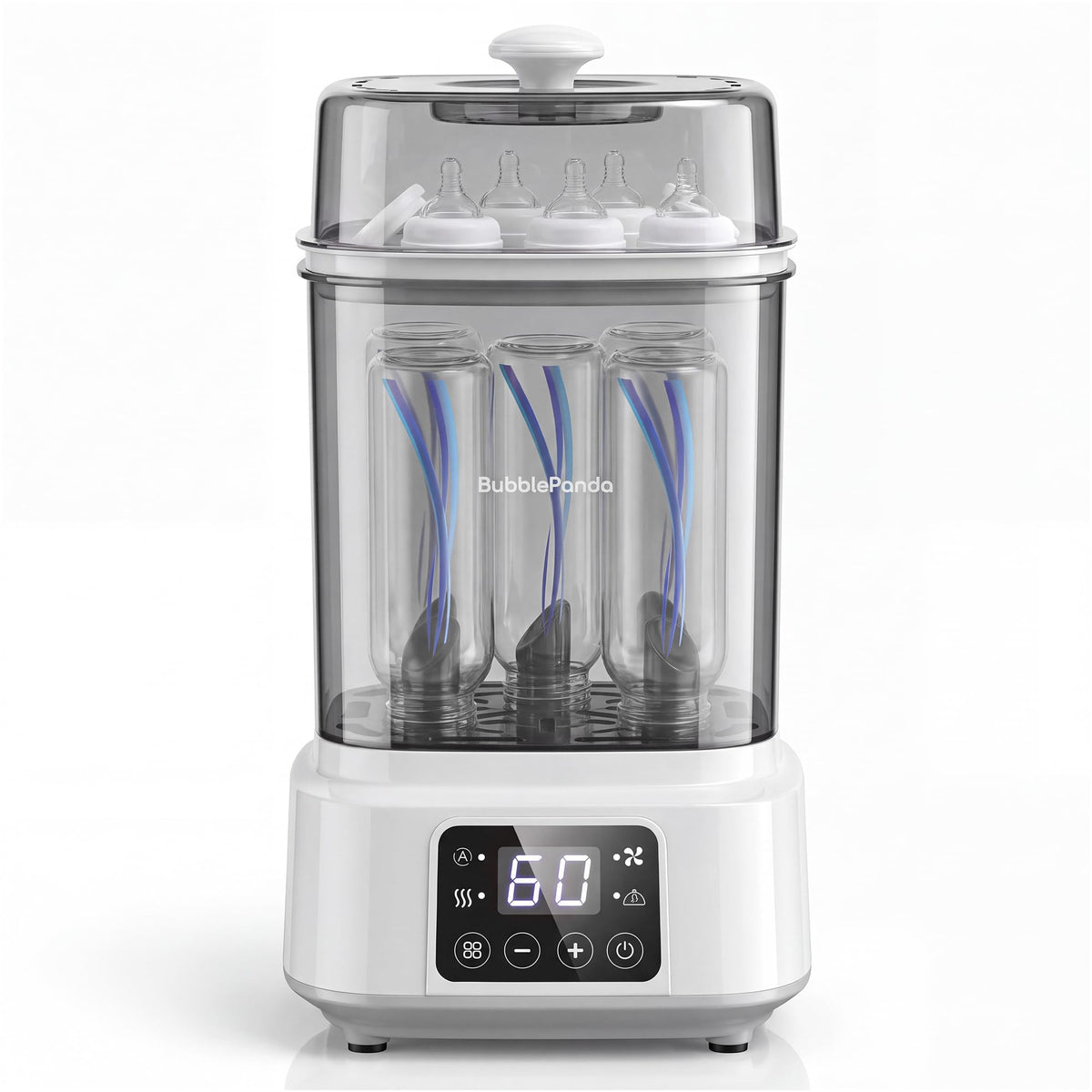 Baby Bottle Sterilizer and Dryer, Compact 2-Layer Sterilizer