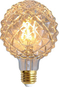 Classic Edison LED Bulb G30, 4W (40W Equivalent), 400 Lumens, 2700K Warm White, Durian Shape, E26 Base, 110-130V