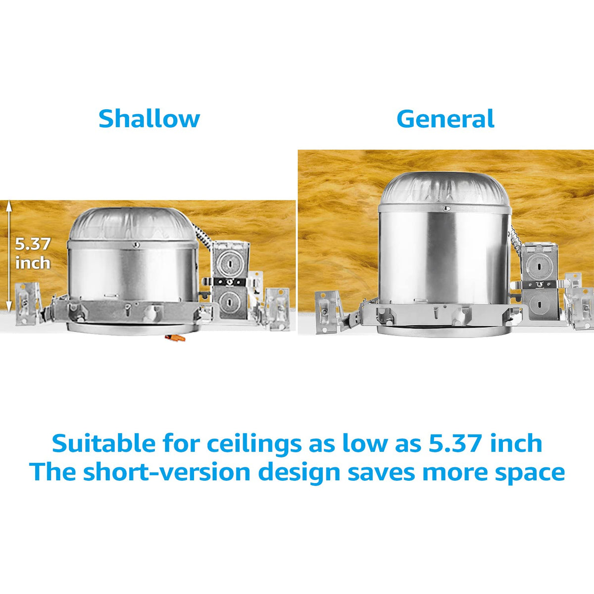 6 Inch Shallow New Construction Recessed Lighting Housing