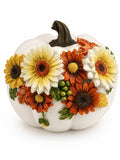 Fall Decorations Floral Pumpkin Figurine Harvest Tabletop Decor