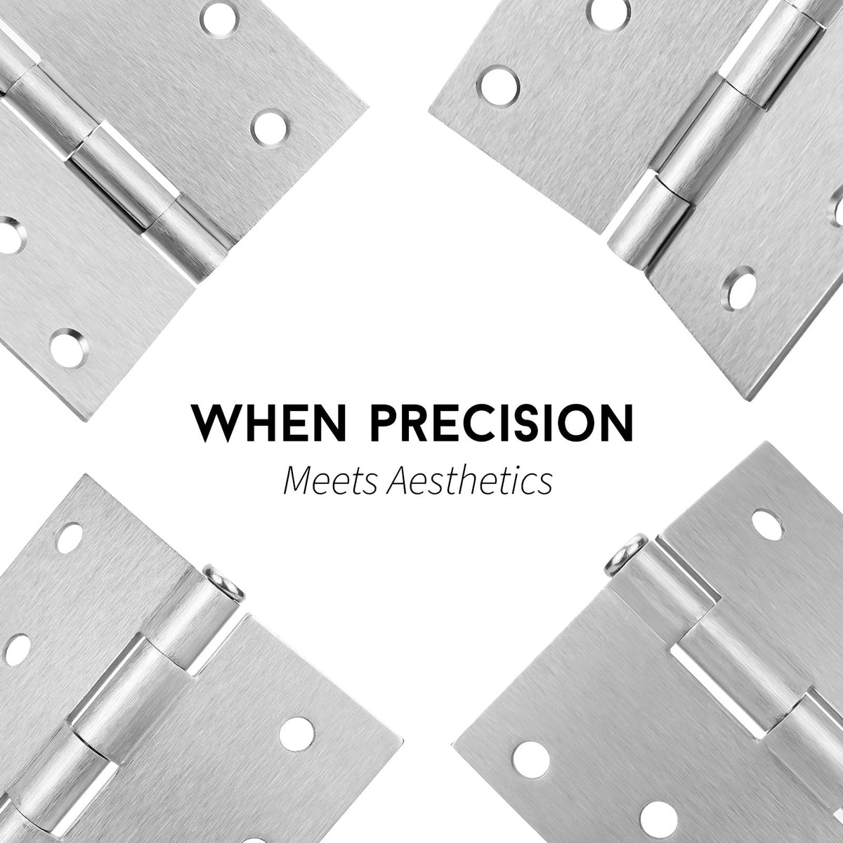 18 Pack Brushed Nickel Door Hinges 4 inch x 4 inch Door Hinges