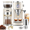 20 Bar Espresso Machine with Conical Burr Anti-Static Coffee Grinder