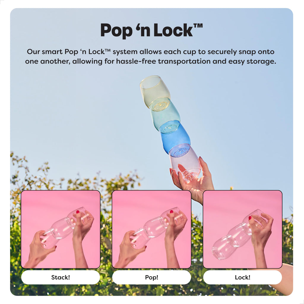 POP 14oz Vino SET OF 48, Recyclable, Unbreakable Unbreakable & Crystal Clear Plastic Wine Glasses, 48 Count (Pack of
