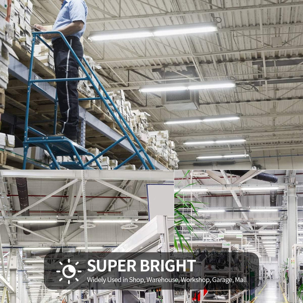8FT LED Bulbs, V Shaped Dual Row Clear Cover 65W 6000K Cold White T8 8FT LED Tube Light with R17D Rotatable
