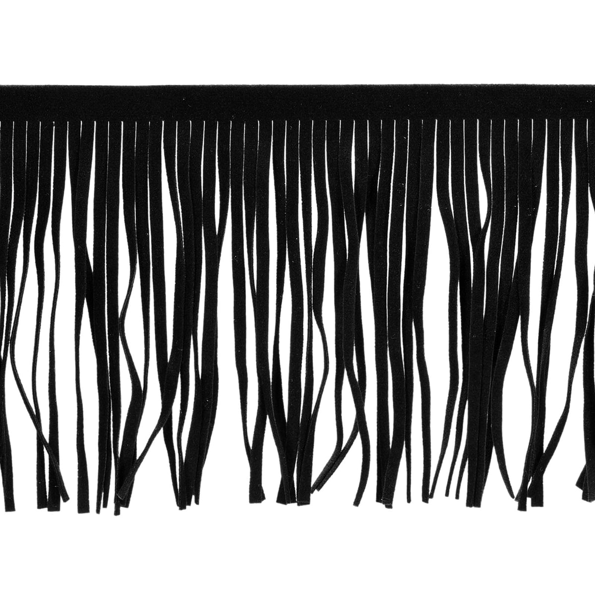 12 Inch PU Leather Suede Fringe Trim Double Side Leather Sewing Tassel Fringe for DIY Sewing Dress Crafts - 2 Yards