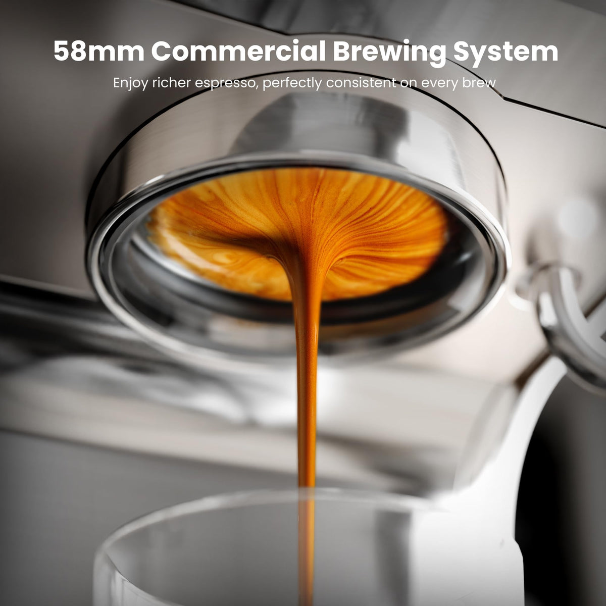 Espresso Machine with Grinder & Milk Frother, 20 Bar, PID control
