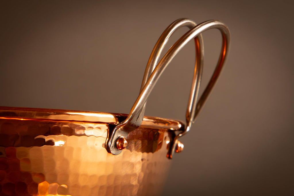 Mixing Bowl with Handle | Hand Hammered | 2.5 Qt, 10