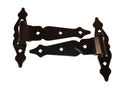 Heavy Duty Decorative 8" gate Hinge (1 Pair) w/Hardware Adjustable self Closing