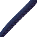 Navy Blue Twisted Lip Cord for Sewing Piping Upholstery Trim