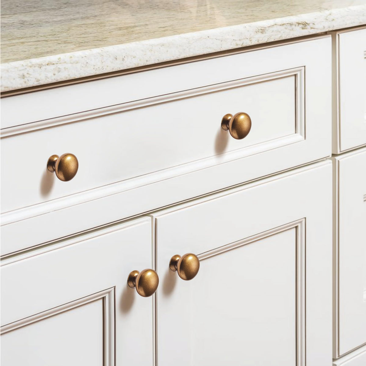 10 Pack Cabinet Knob- Antique Brass Furniture Hardware Handles Cabinets Bedroom Dresser Wardrobe Cabinet Pulls