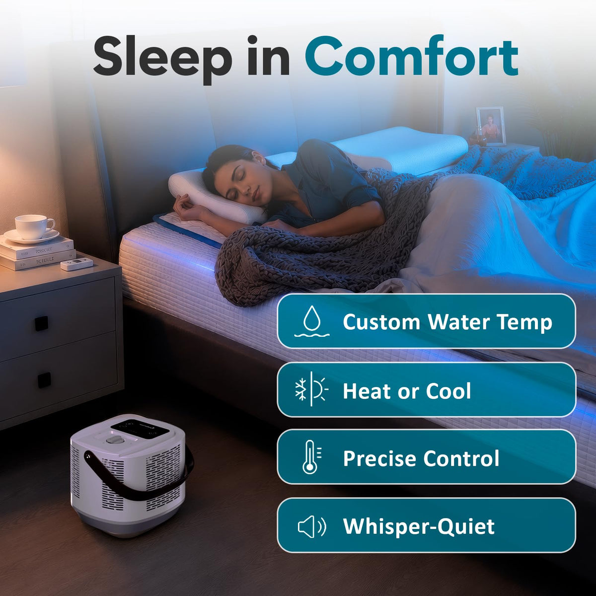 Cooling and Heating Mattress Pad for Bed - Twin Size Temperature Control