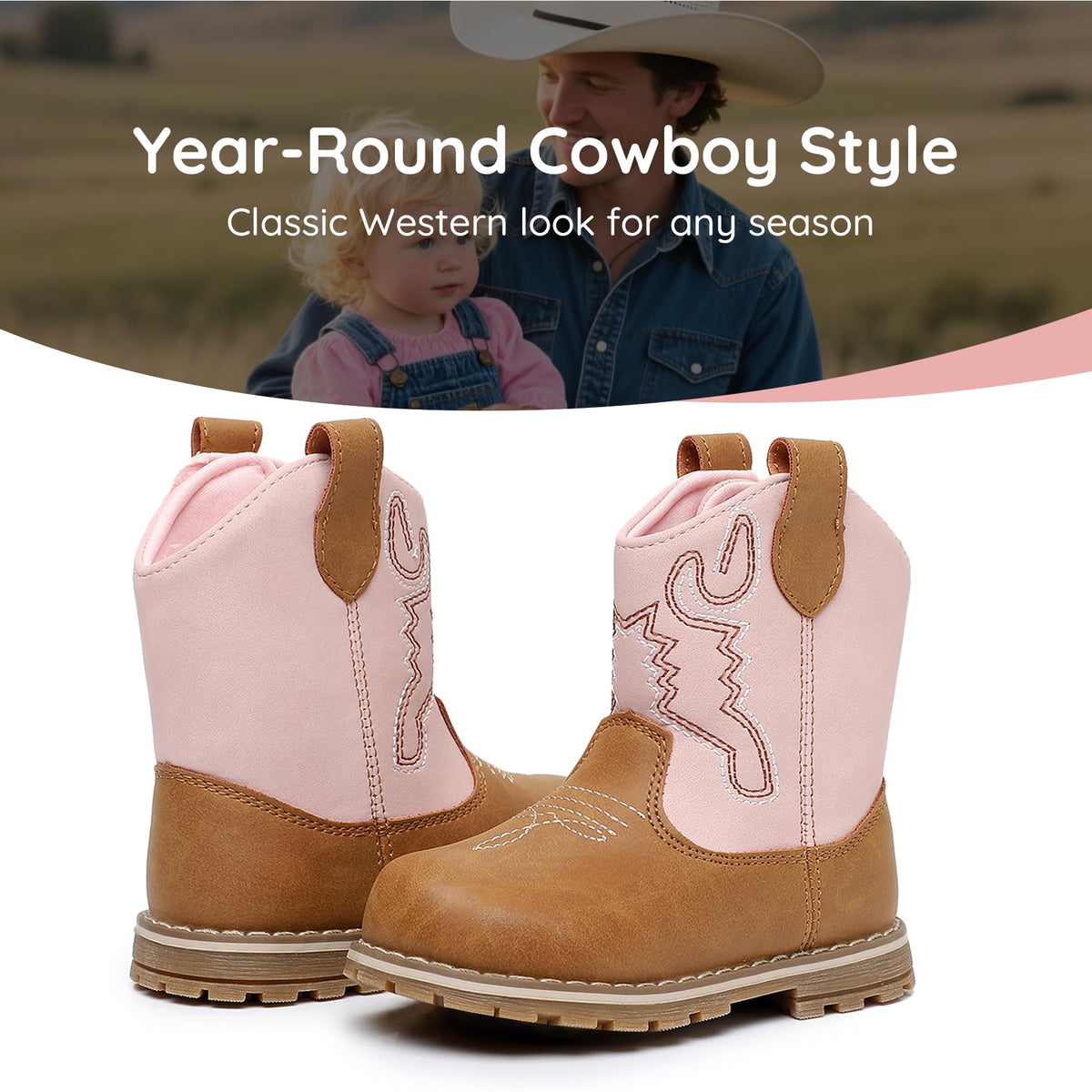 Baby & Toddler Cowboy Boots for Boys Girls Infant Cowgirl Boots