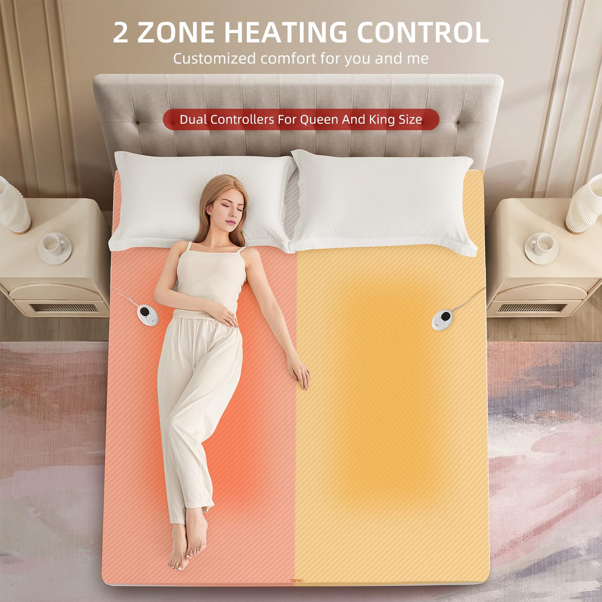 Waterproof Heated Mattress Pad, 9 Heat Settings