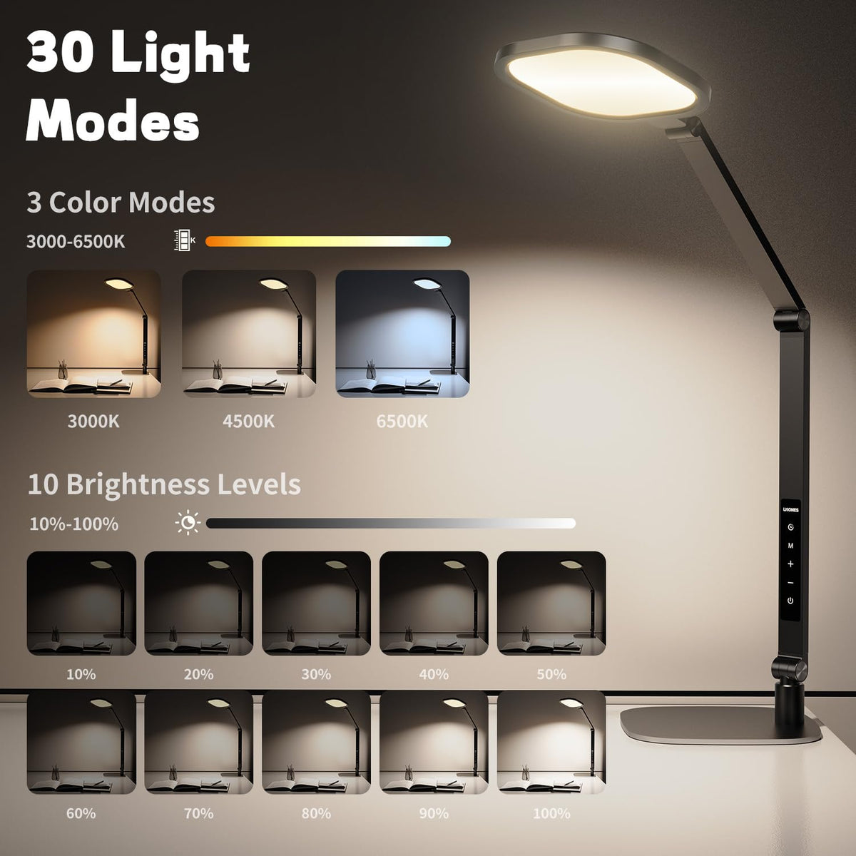 LED Desk Lamp, Soft Edge-lit Design - Modern Style