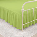 Ruffled Bed Skirt with Split Corners, 100% Microfiber Hotel Quality, 18 Inch Drop Dust Ruffle Gathered Bedskirt