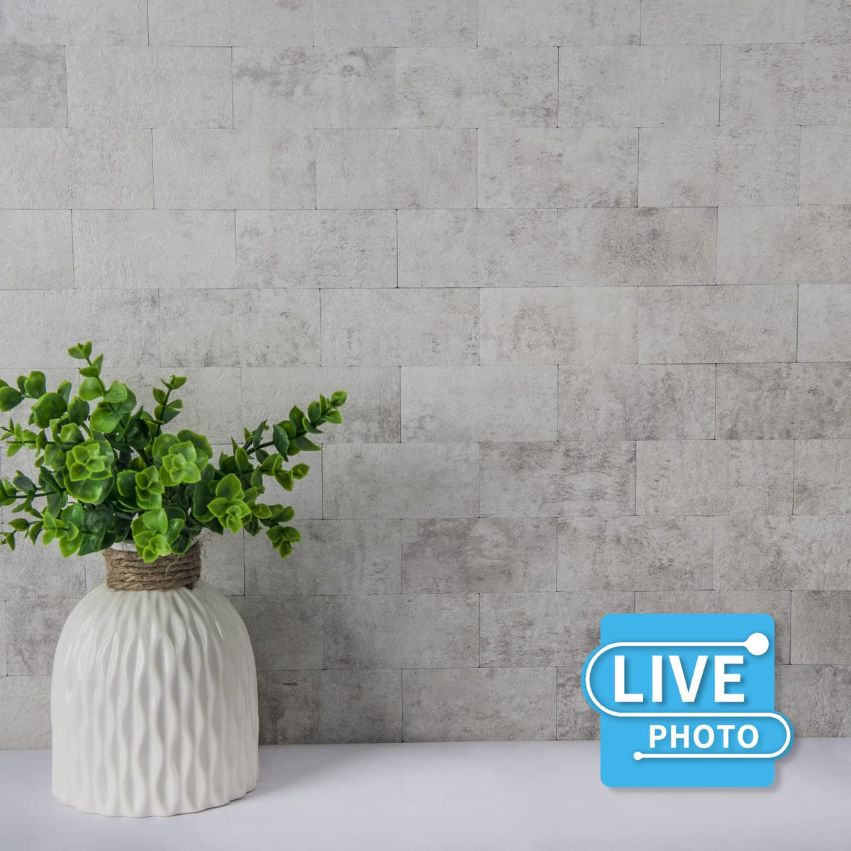 Peel and Stick Backsplash, Stick on Wall Tile, 10-Pack, Natural White