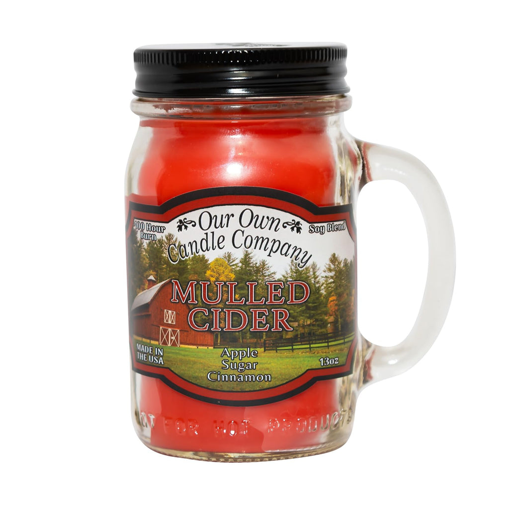 Mulled Cider Candle, Soy Blend, 13 oz Jar