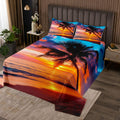 Beach Sunset Quilts, 2 Piece Luxury Bedspreads
