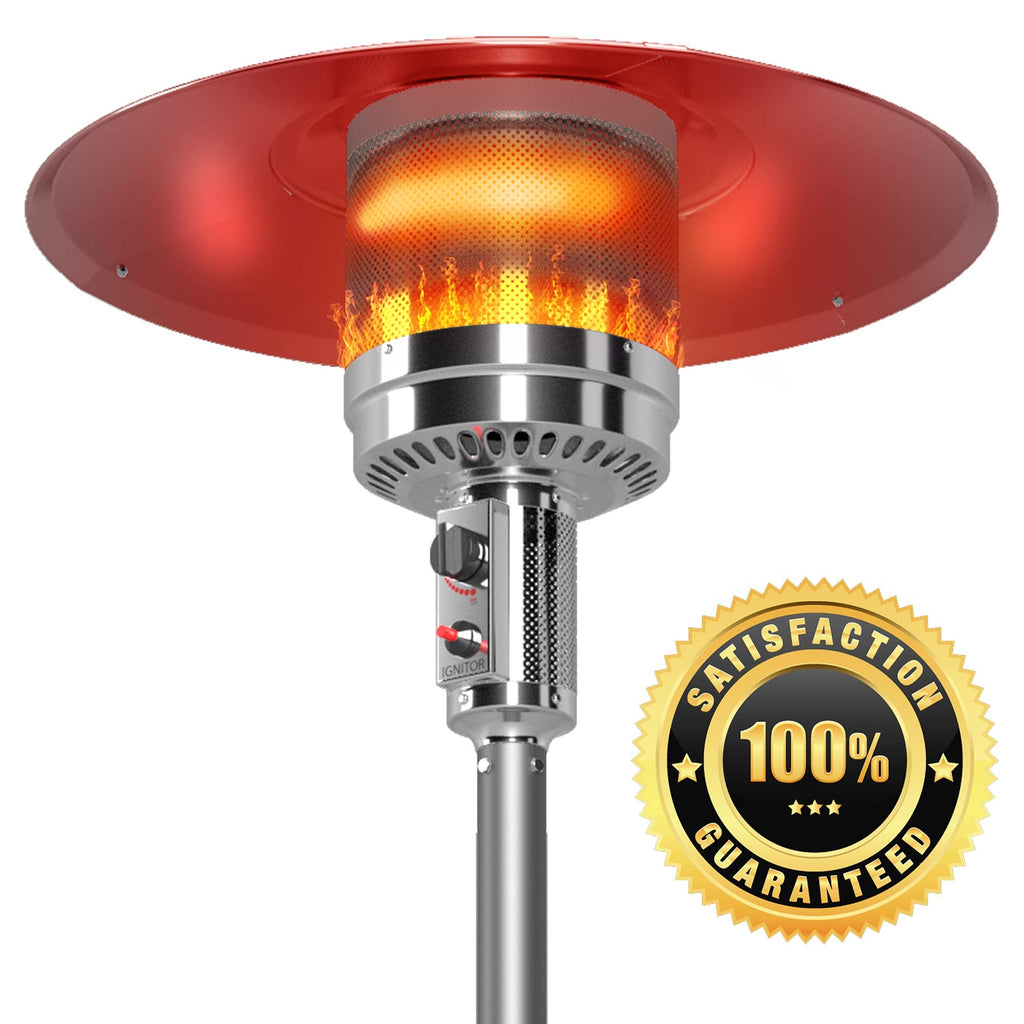 Heat Reflector Shield for Outdoor Propane Patio Heaters, Weatherproof Aluminum Top Dome-cap (All hardware included