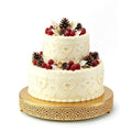 Cake Stand, Metal Round Cupcake Dessert Stand Cake Display Holder Cookies Fruit Serving Tray Decor for Wedding Party