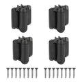 Heavy Duty Self Closing Gate Hinges with Safety Cap, Pool Gate Hinges with Alignment Legs No Rust and Adjustable Fence