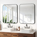 24x30 inch Bathroom Mirror 2-Pack, Black Rectangle Mirror