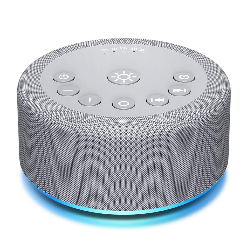 Sound Machine Night Light White Noise Brown Noise Machine 30 Non Looping Sounds 12 Lights 5 Timers 36 Adjustable