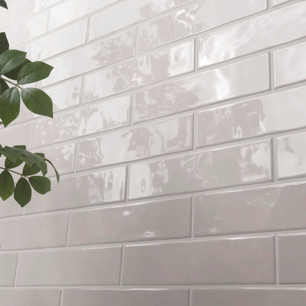 Ceramic Subway Tile | Hoku Pearl White | 3" x 12"