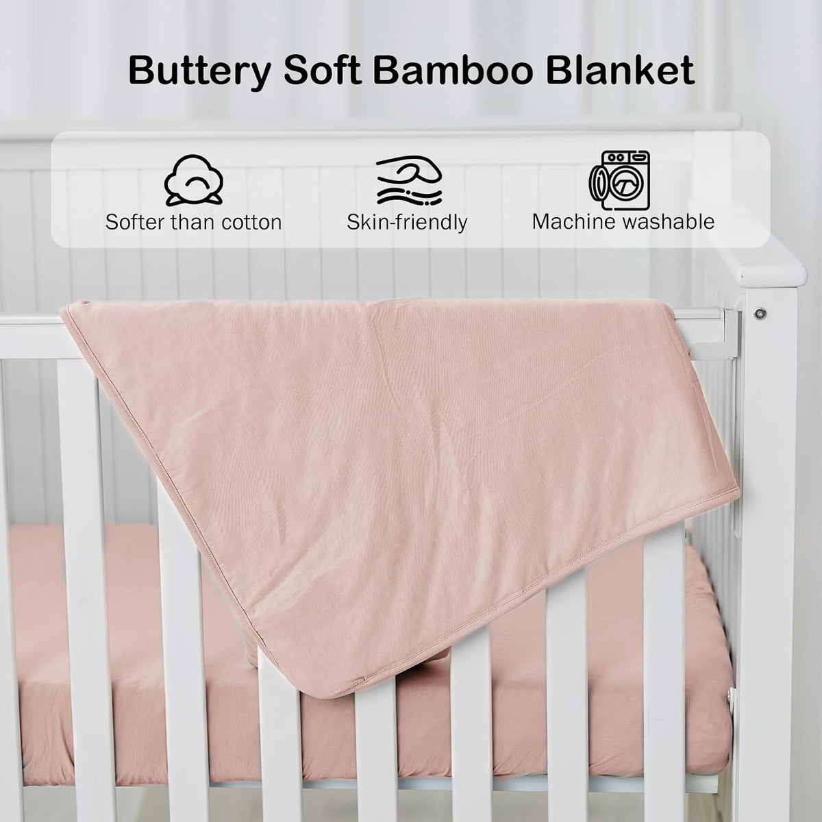 Rayon Made From Bamboo Baby Blanket for Boys Girls 30 x 40 Inch